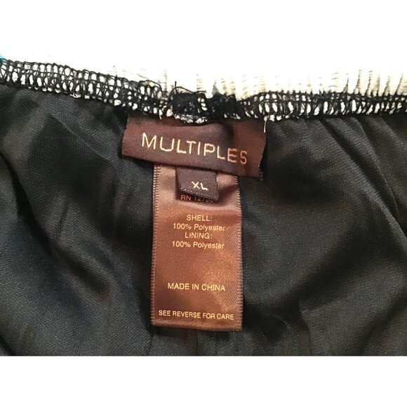 MULTIPLES-WOMEN ELASTIC WAISTW/ JEWEL BELT BOHEMIAN MAXI SKIRT SIZE X-LARGE - Picture 3 of 5